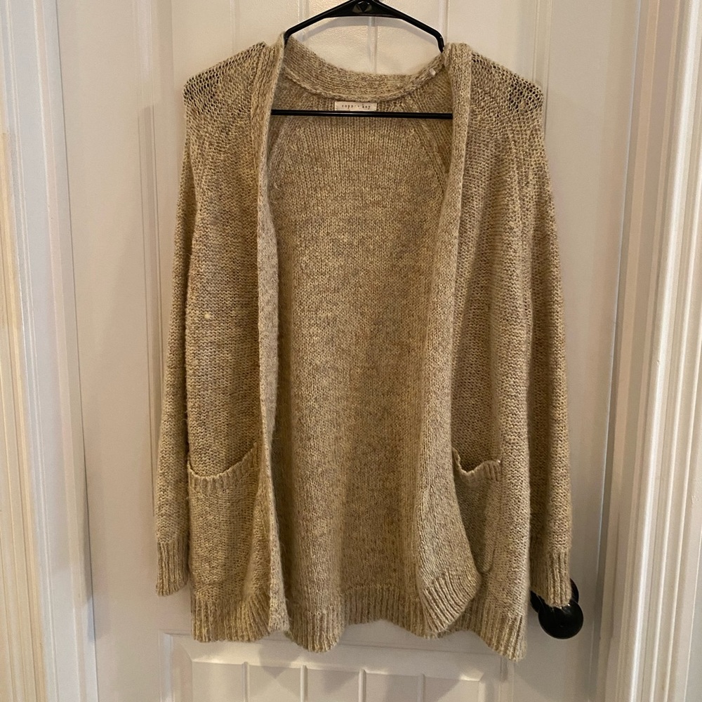 Copper Key tan cardigan